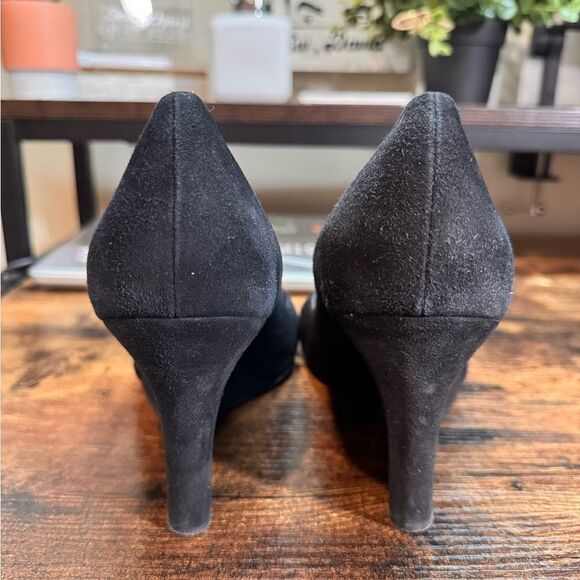 Kate Spade Black Suede Wedges size 9.5b - Picture 10 of 11